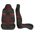 thumbnail image 3 of Easy to Install Car Universal Seat Cover, Retro Geometric Art Four Seasons Universal Front Seat Cover, 2-Piece, 3 of 8
