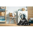 thumbnail image 2 of Ahgly Company Machine Washable Indoor Square Transitional Night Black Area Rugs, 8' Square, 2 of 7