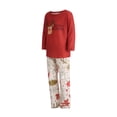 thumbnail image 2 of Kmbangi Family Matching Christmas Pajamas Cartoon Tops with Pants/Jumpsuit, 2 of 9