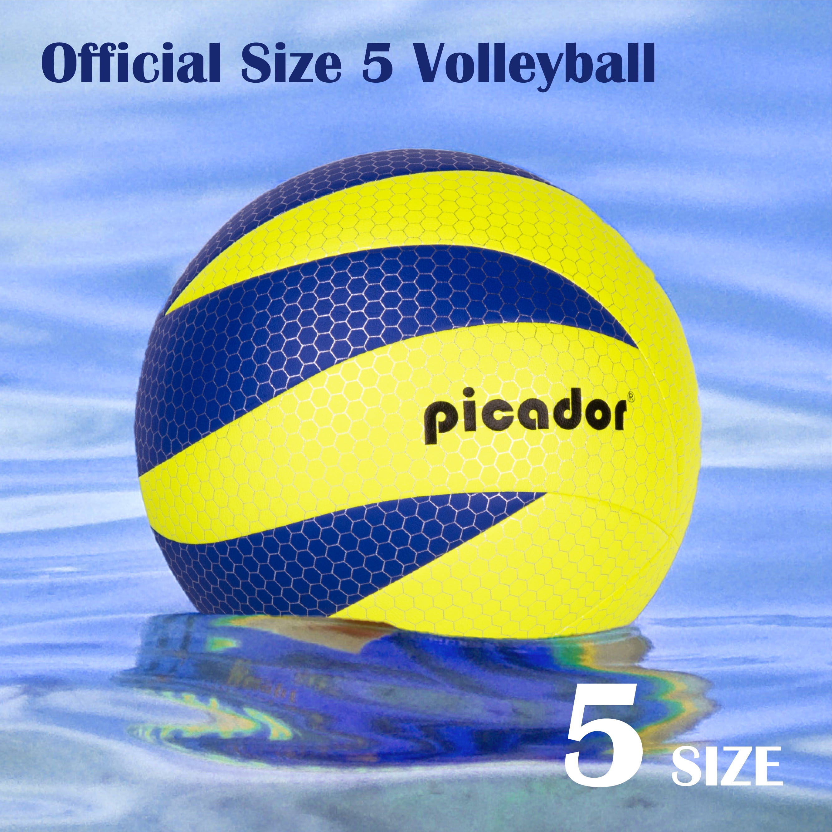 Ballon Volleyball Souple Taille 5 - Pour Plage, Piscine, Intérieur, Débutants