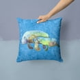 thumbnail image 2 of Carolines Treasures 8660PW1414 Manatee Fabric Decorative Pillow 14HX14W multicolor, 2 of 4