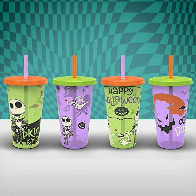 Halloween Luminous Tumbler With Lid And Straw Glow In The - Temu