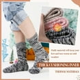 thumbnail image 2 of NANAhuang Merino Wool Socks for Women 5 Pairs Warm Winter Hiking Thick Thermal Cozy Boot Work Soft Ladies Crew Socks, 2 of 6