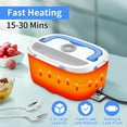 thumbnail image 2 of Electric Lunch Box 60W Food Warmer Heater 12V 24V 110V Faster Heated Lunch Box for Car/Truck/Home Portable Heating Boxes with 1.5L 306 SS Container Fork & Spoon, 2 of 7