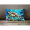 thumbnail image 2 of Carolines Treasures DAC2805PW1216 16 x 12 in. Unisex Loggerhead Sea Turtle Throw Pillow, 2 of 4