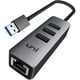 thumbnail image 2 of Adaptador USB a Ethernet, concentrador Ethernet USB 3.0 de 3 puertos u, 2 of 2
