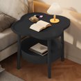 thumbnail image 4 of Aihimol Modern End Table Side Table Modern Double Layer Table with Storage Small Decorative Side Table Easy to Assemble for Small Spaces Bedroom Office Living Room., 4 of 8