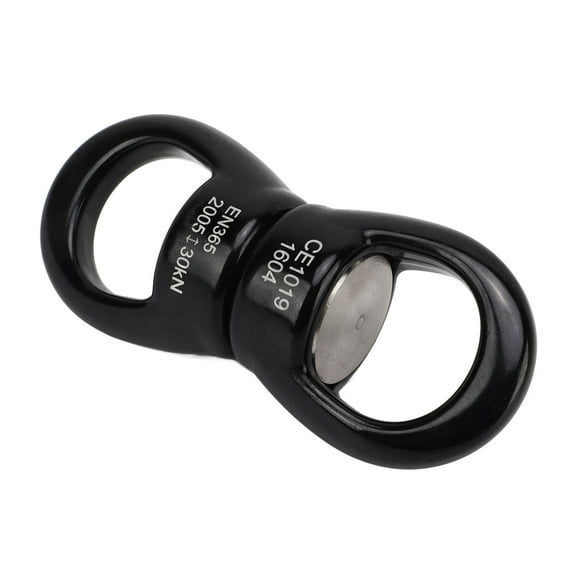 Swing Swivel Hook, Rustproof Black 360° Rotatable Double Ended Swivel Eye Hook For Climbing