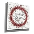 thumbnail image 2 of Epic Graffiti 'Merry Christmas Berry Wreath' by Cindy Jacobs, Canvas Wall Art, 12"x12", 2 of 2