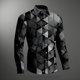 thumbnail image 1 of Camisa de manga larga para hombre Camisa informal abstracta novedosa para vacaciones, uso diario, fin de semana, moda informal, otoño e invierno, camisetas de manga larga, 1 of 6