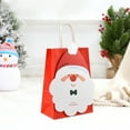 thumbnail image 5 of 10-Pack DIY Christmas Candy Bags, Paper Tote Sacks with Handles for Party Favors, Festive Gift Bags for Shopping and Holiday Gatherings(Red,A), 5 of 6