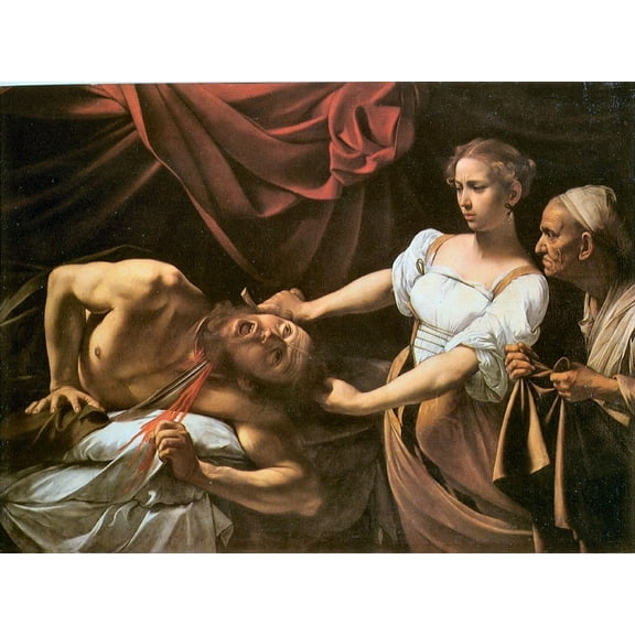 Caravaggio "Judith and Holofernes" Glossy Poster