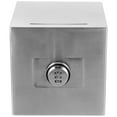 thumbnail image 1 of Kids Piggy Bank Stainless Steel Coin Bank Money Bank Coins Container with Lock, 1 of 8