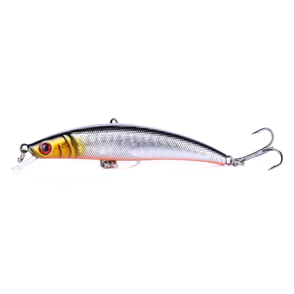 5PC High Quality Imported Artificial Lures 1/2 Half Water 9 cms 8.5 grams Fishing lures Golden Black Bass
