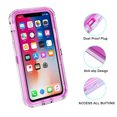 thumbnail image 4 of FIEWESEY Case for iPhone XS MAX,3 in1 Layers Hybrid Liquid Glitter Flowing Quicksand case Clear Soft Shockproof TPU Slim Protective Cover for iPhone XS MAX(Purple), 4 of 6