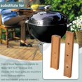 thumbnail image 4 of Empuñadura de repuesto Ohoho para parrilla Weber de 18.5 pulgadas y 22.5 pulgadas, madera de cerezo, paquete de 4, 4 of 7