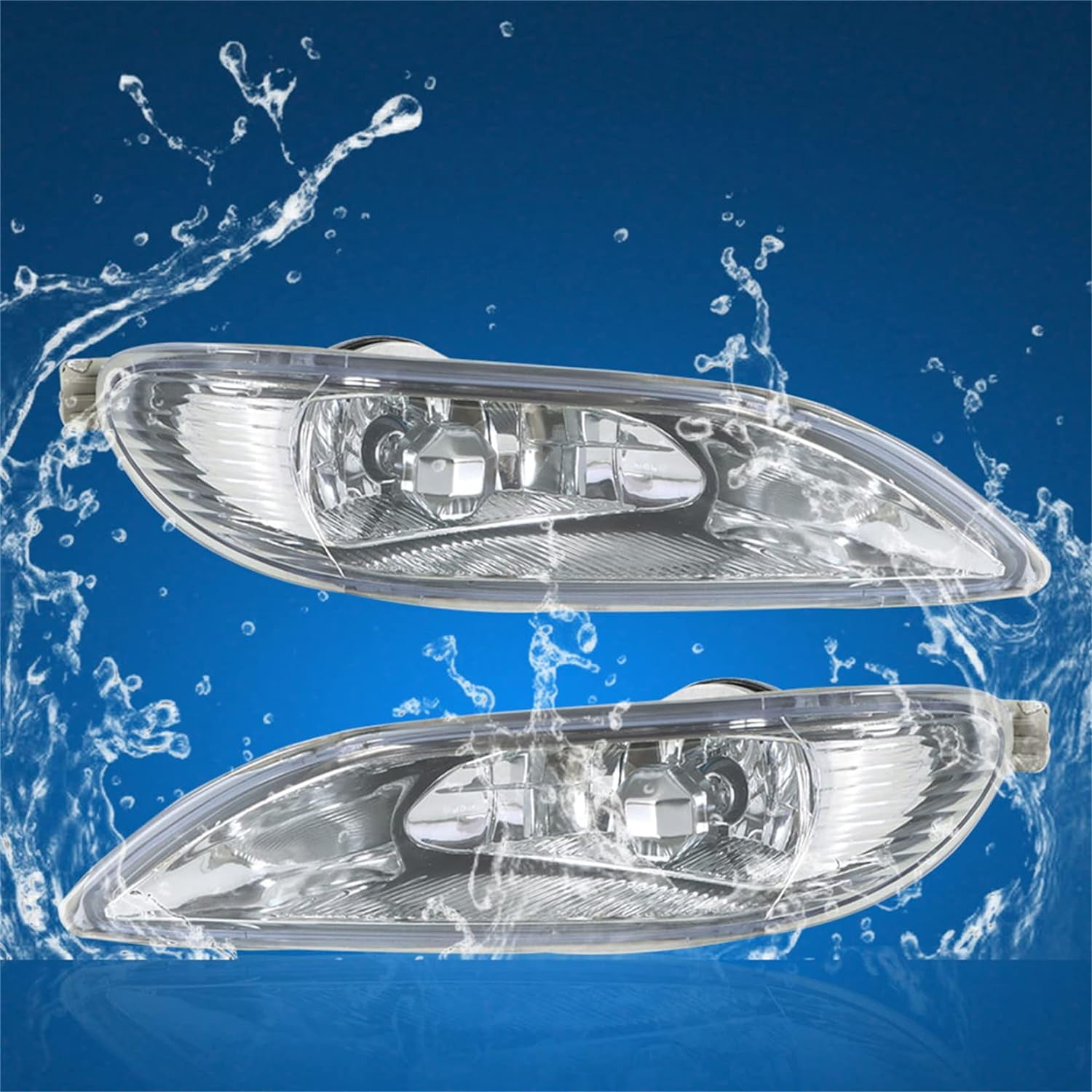 Genrics 2-Pack Fog Lights Assembly Fog Lamps Bumper Lights Clear Lens Replacement for 2005-2008 Corolla, 2002-2004 Camry, 2002-2003 Solara
