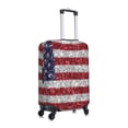 thumbnail image 3 of Fotbe America Flag Glitter Luggage Cover Protector,Suitcase Protector,Scratch and Dirt Resistant,Fits 18-32 Inch Luggage-Large, 3 of 9