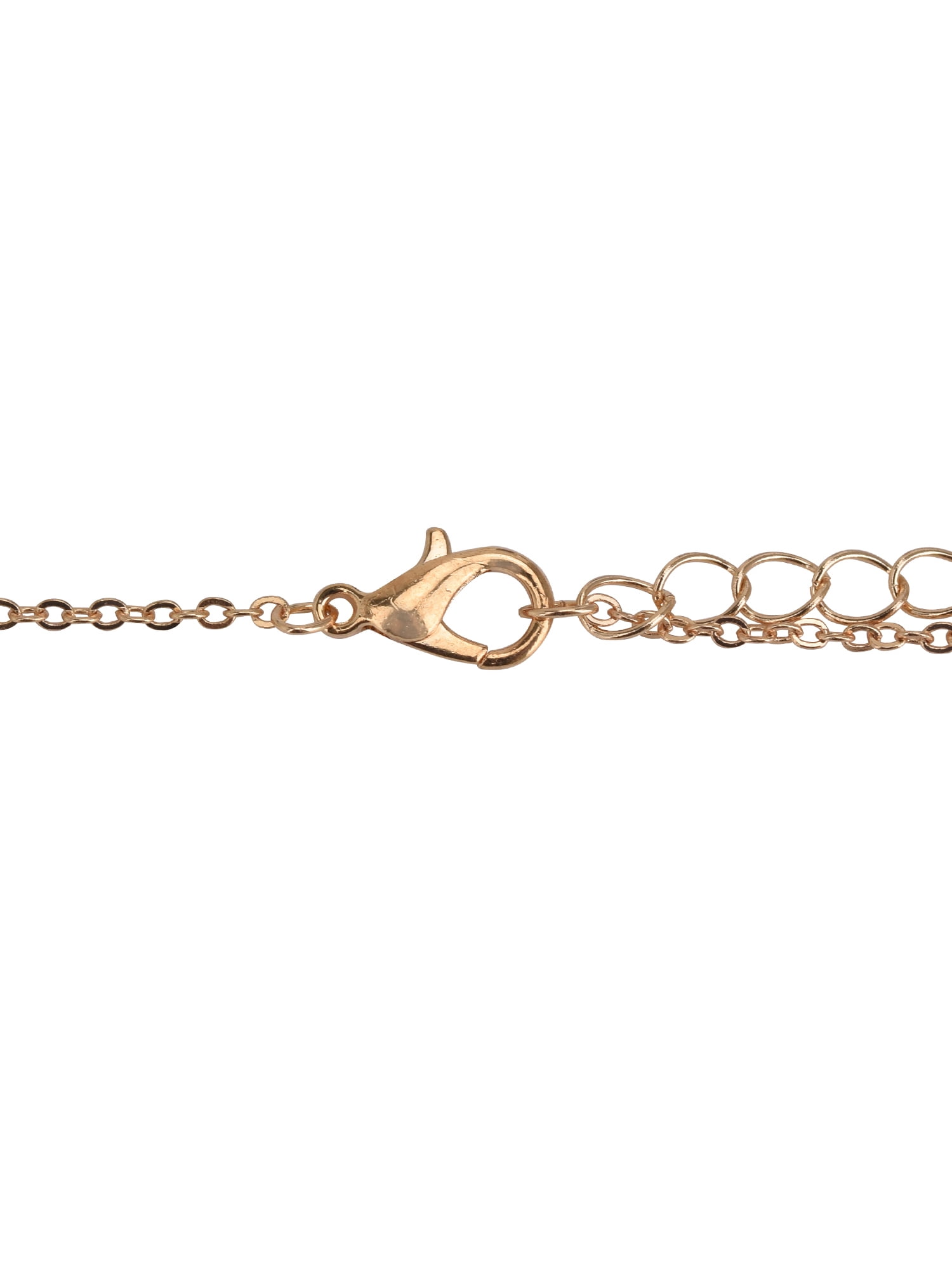 Time and Tru Adult Women's Gold Tone Oval Halo Crystal Delicate Metal Pendant Necklace