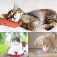 thumbnail image 5 of Paquete de 3 juguetes interactivos de felpa para limpieza de dientes de gato, almohada de hierba gatera para moler dientes (6,5 pulgadas), 5 of 5