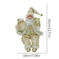 thumbnail image 3 of Santa Doll under $5! Yannianjz Christmas Santa Claus Doll, Festive Table Decoration for Home and Party, Cloth and Plastic Ornament for Holiday Decor, 40cm Tall Gift for Kids and Collectors, 3 of 5