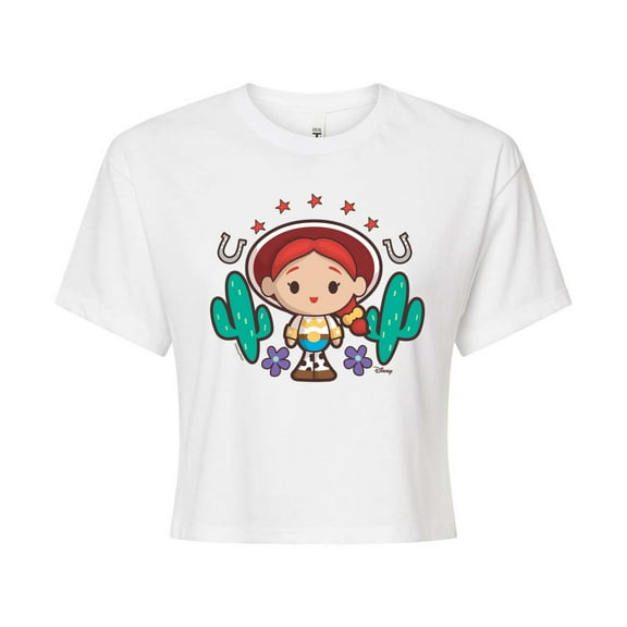 Toy Story 4 - Jessie - Juniors Cropped Cotton Blend T-Shirt