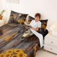 thumbnail image 3 of jejeloiu Rustic Cowboy Art Bed Sheets Kids,Western Print King Sheets For Men,4 Pieces, 3 of 6
