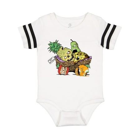 

Inktastic Zombie Fruit Gift Basket Gift Baby Boy or Baby Girl Bodysuit