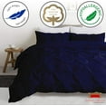 thumbnail image 6 of Kotton Culture 600 TC Pinch Pleated Duvet Cover 100% Egyptian Cotton with zipper (California King, Navy Blue) - 1 Piece, 6 of 6