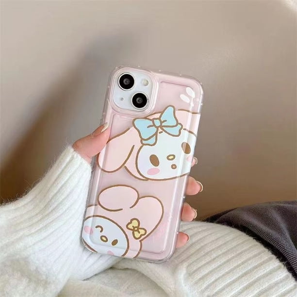 Bonita funda transparente para teléfono con diseño de perro azul para todos los modelos de iPhone. ¡Regalo perfecto para los amantes de los perros!