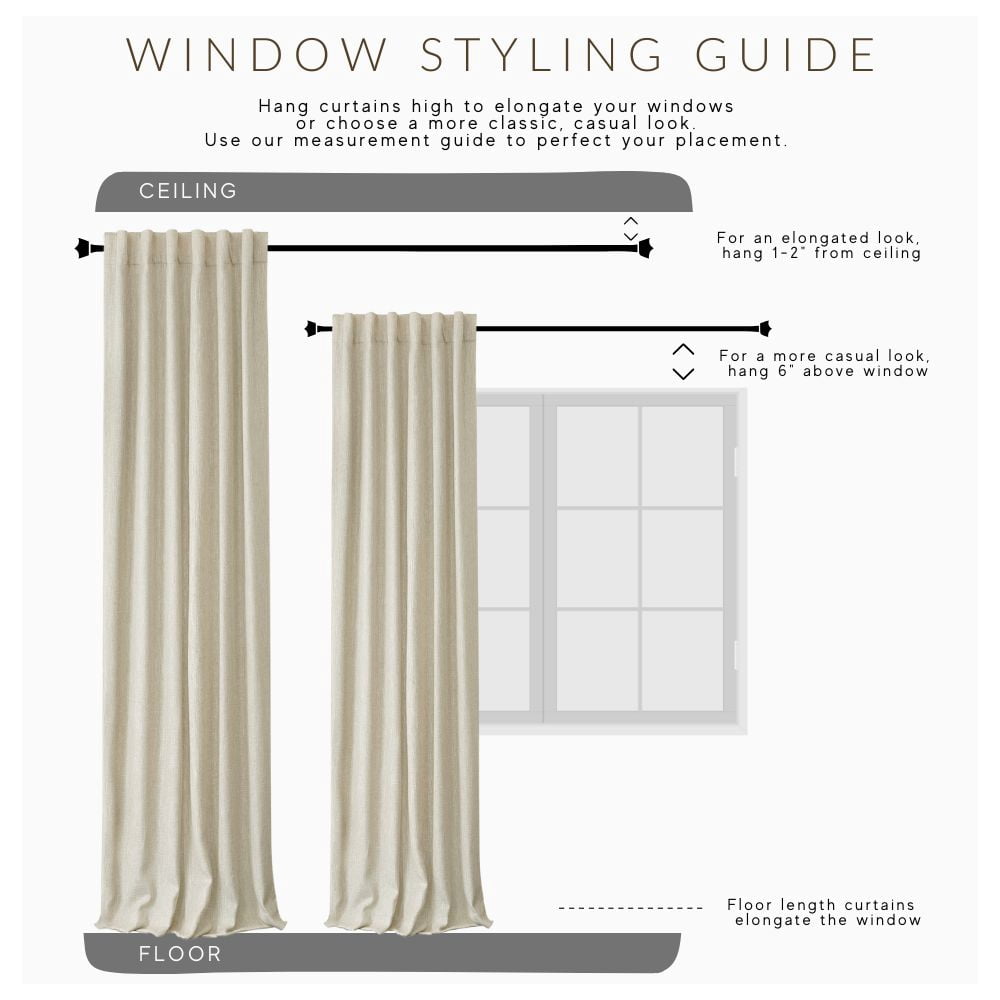 Elrene Home Fashions Sawyer Windowpane Plaid Blackout Window Curtain, Taupe, 52" x 84"