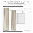 thumbnail image 4 of Elrene Home Fashions Kaiden Geometric Room Darkening Window Curtain, Black, 52" x 84", 4 of 5