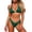 Green, variant on YIFUNIN Women's Sexy Printed Bikini Set Two Piece Swimsuit Colorful Floral Print Beachwear for Women Summer Vacation Tropical,Blue L