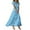Blue, variant on Spring Dresses for Women 2025 Maxi Boho Floral Dress Short Sleeve Plus Size Dresses Casual V Neck Church Dress Summer Tiered Dress Beige XS