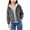 Dark Gray, variant on QQAMB Girls Hoodies Fleece Lined Zip Up Solid Color Jacket Loose Outerwear Sweatshirts Winter Warm Coats with Pockets,10 Years