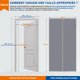 thumbnail image 2 of Cortina de puerta con aislamiento térmico, 100 x 210 cm, antifrío, impermeable, magnética, de algodón, color gris JM Cocina, Decoración y Otros, 2 of 5