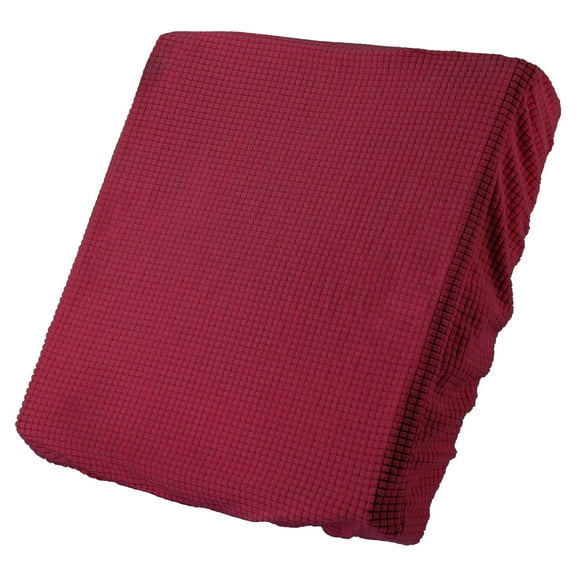 Uxcell 1 Pack Couch Cushion Cover, 20"x20" Polyester Stretch Sofa Cushion Cover, Wine Red