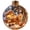 F, variant on Clear Acrylic Christmas Snow Globe Ornament, 2D House Scene Ball Pendant for Holiday Tree Decor.