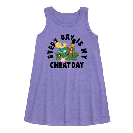 

Hey Arnold! - Cheat Day - Toddler and Youth Girls A-line Dress