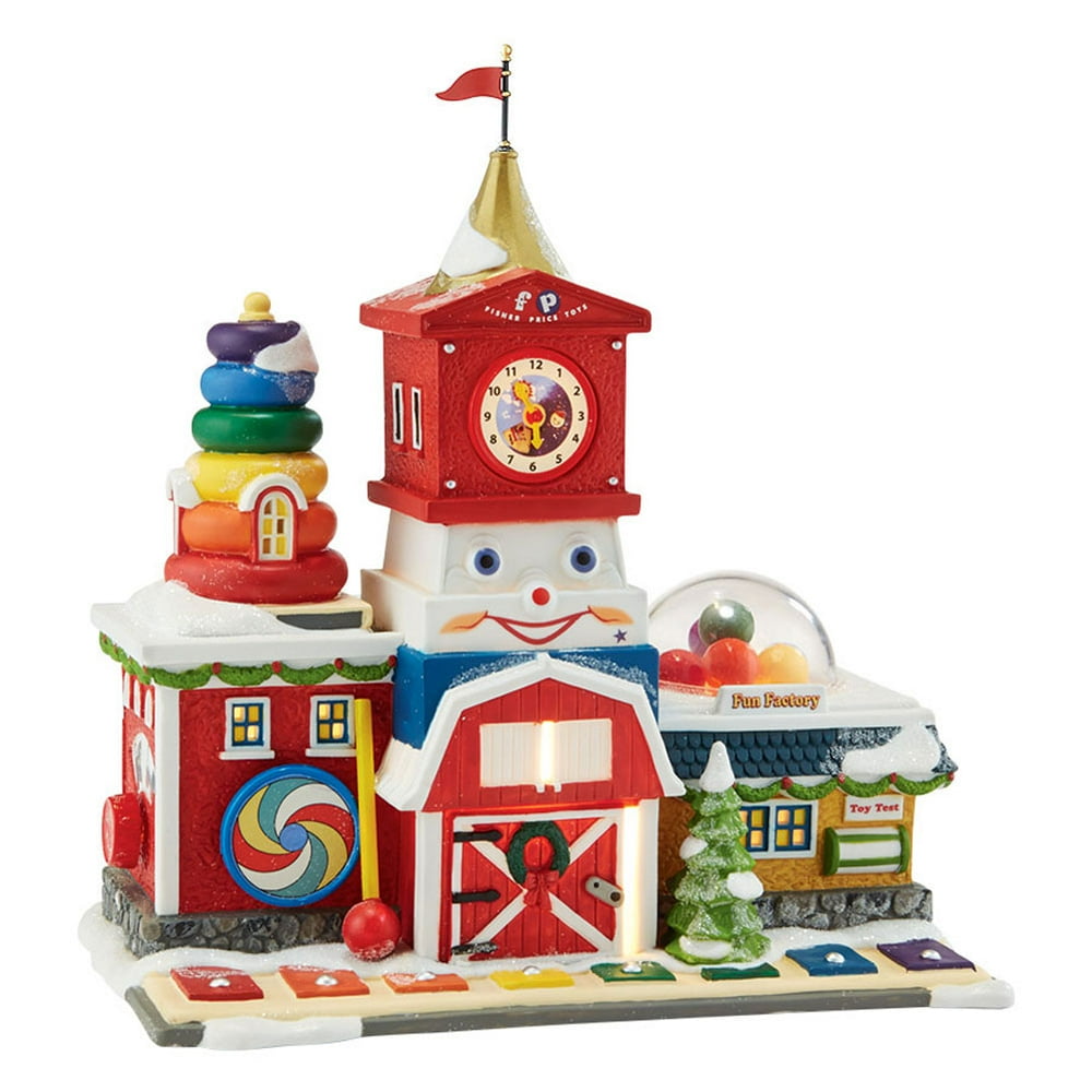 Department 56 North Pole Village 4036546 Fisher Price Fun Factory NIB