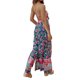 thumbnail image 3 of SAYOO Monos de verano para mujer Sin tirantes Recorte Espalda abierta Estilo bohemio Impreso floral Pierna ancha Mono largo SAYOO  Bohemio, 3 of 9