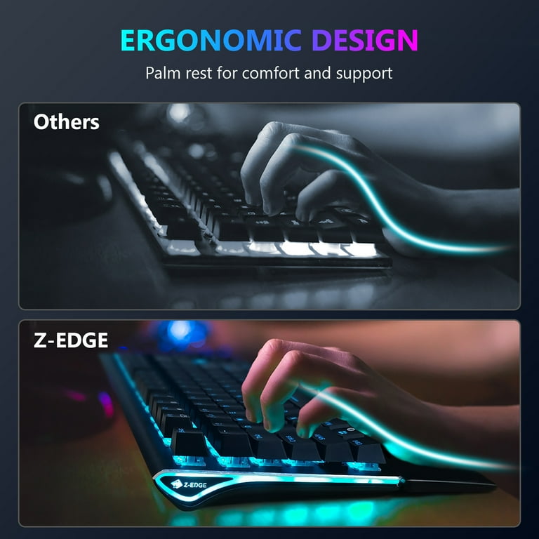 Z-EDGE UK108 108 Keys RGB Optical Mechanical Gaming Keyboard Z-EDGE UK108 108 Keys RGB Optical Mechanical Gaming Keyboard