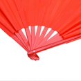 thumbnail image 2 of Bamboo Silk Performance Fan for Martial Arts, Tai Chi, Kung Fu, Dance (Red Rib), 2 of 4