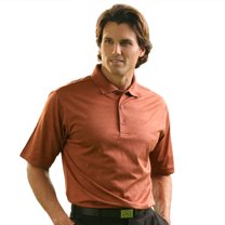 Monterey Club Men's Pima Cotton Jacquard Golf Polo Shirt #1273