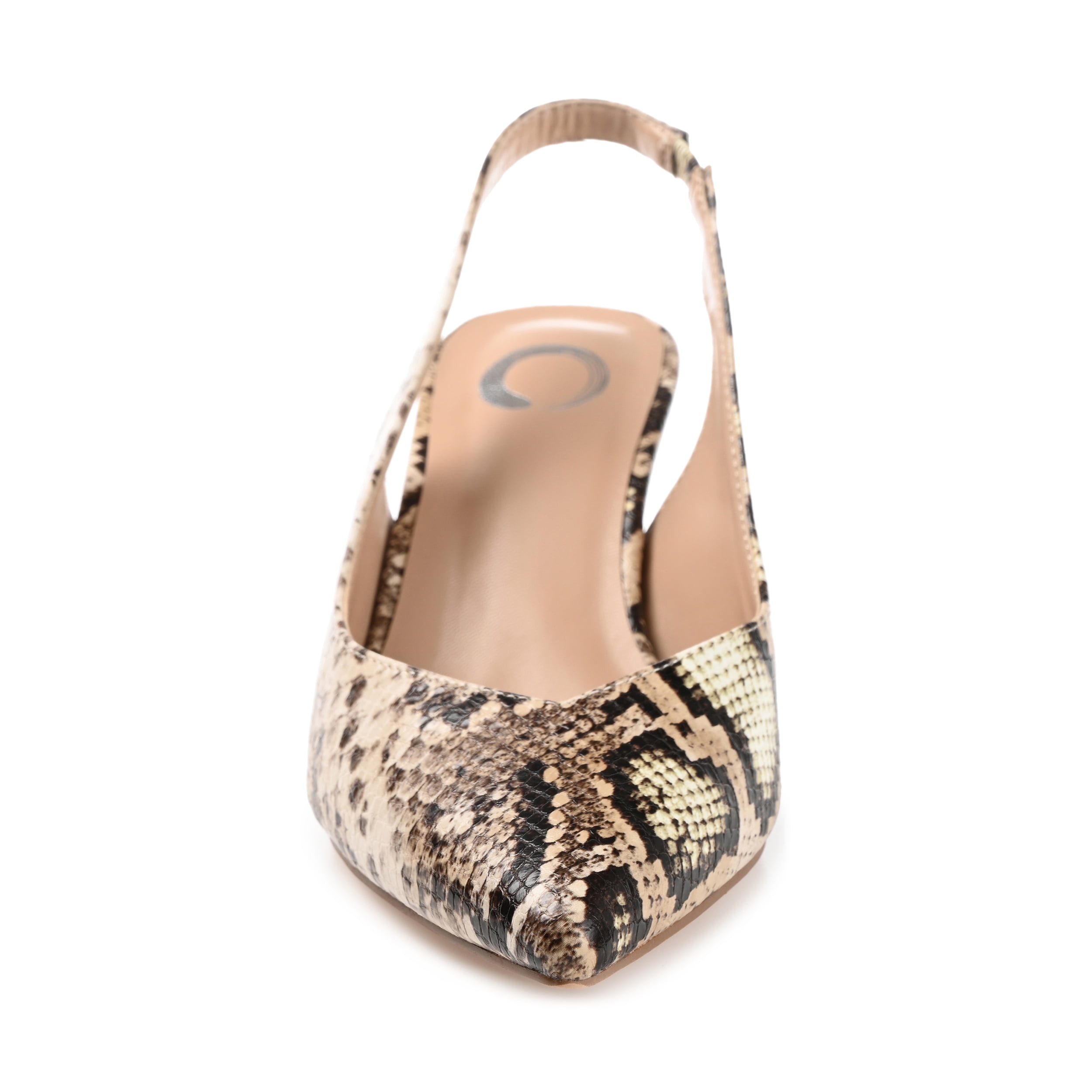 Journee Womens Mikoa Kitten Heel Sling Back Pointed Toe Pumps, Widths Available