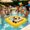 347#Yellow, variant on Round Inflatable Floating Pool Drink Cooler Mat,Quick Inflate Easy Clean Large Capacity Reusable Beverage Bar,Floating Party Accessory for Summer Pool Birthday Outdoor Gathering Refreshment Station