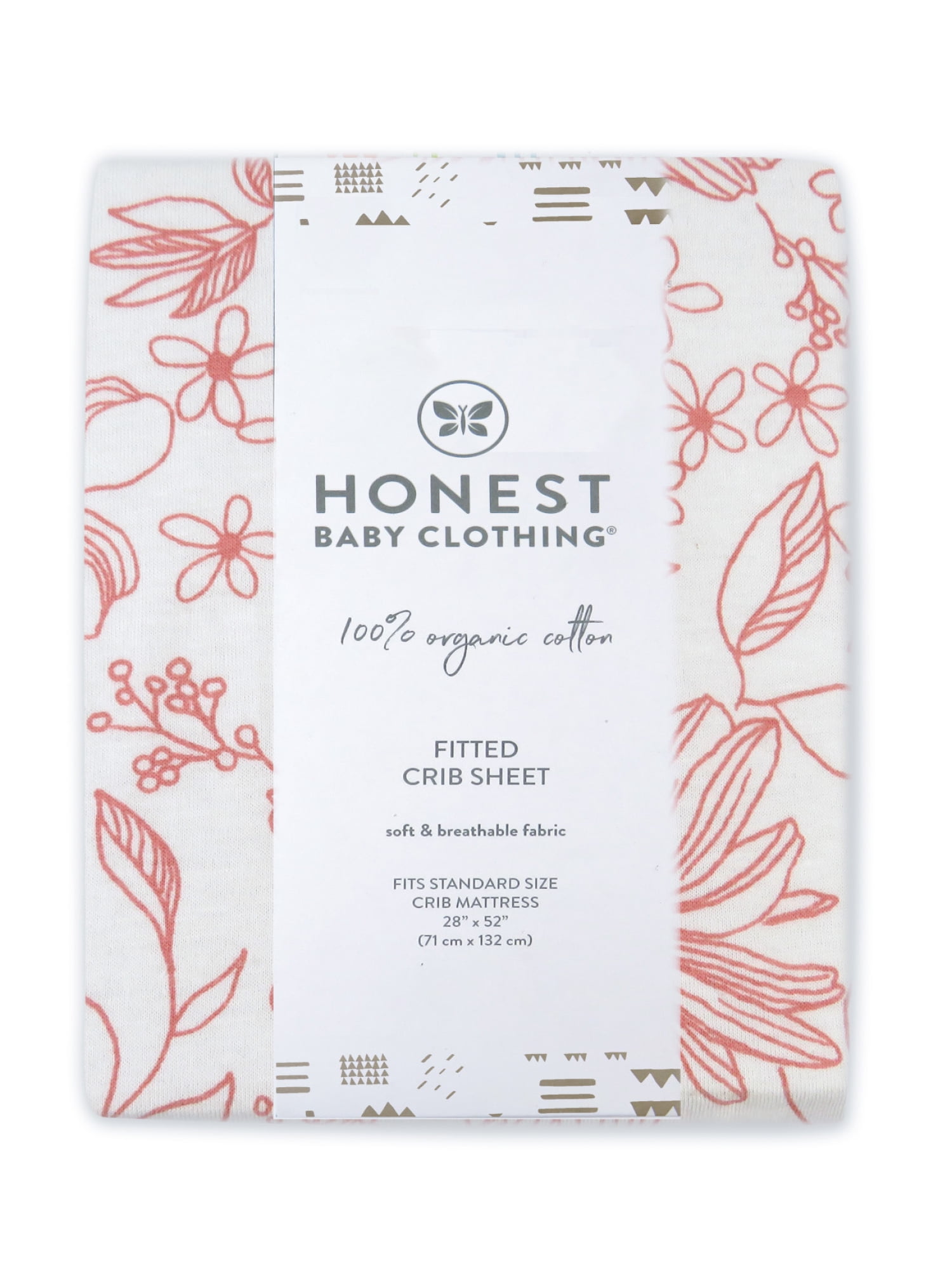 Honest Baby Clothing Organic Cotton Fitted Crib Sheet
