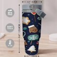 thumbnail image 5 of 30oz Insulated Gingerbread Man Tumbler - Stainless Steel with Lid and Straw, Cute Christmas Gift for Moms, 5 of 6