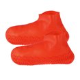 thumbnail image 1 of Unique Bargains Cubrezapatos de Silicona Unisex Cubre Botas de Lluvia Cubrezapatos de Lluvia Reutilizables Antideslizantes Rojo Talla S 1 Par Unique Bargains cubiertas de zapatos de ciclismo, 1 of 7