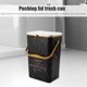 thumbnail image 3 of Bote Basura para Baño para Uso Doméstico Sin Perforar Montado en La Pared Barril para en La Barril Almacenamiento Impermeable para Inodoro Con Tapa (negro 12L), 3 of 6
